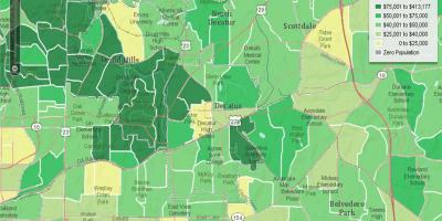 Demografiese kaart van Atlanta
