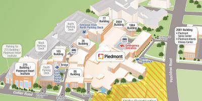 Piedmont hospitaal kaart