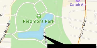 Piedmont park kaart