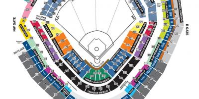 Braves stadion sitplek kaart